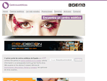 Tablet Screenshot of centrosesteticos.com