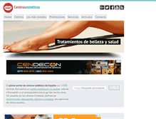 Tablet Screenshot of centrosesteticos.net